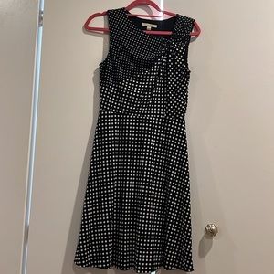 Cute black and white polka dot dress